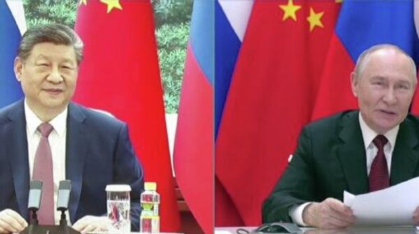 Putin and Xi Jinping hold a video conference - Sputnik Africa