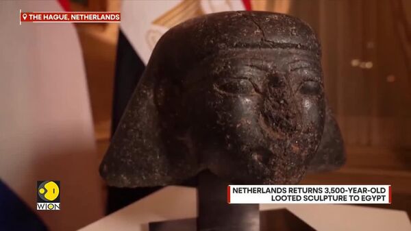 Les Pays-Bas restituent à l'Égypte une sculpture volée vieille de 3 - Sputnik Afrique