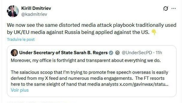 European Media Now Use Anti-Russia Tactics Against US, Putin’s Special Envoy Dmitriev Says - Sputnik Africa