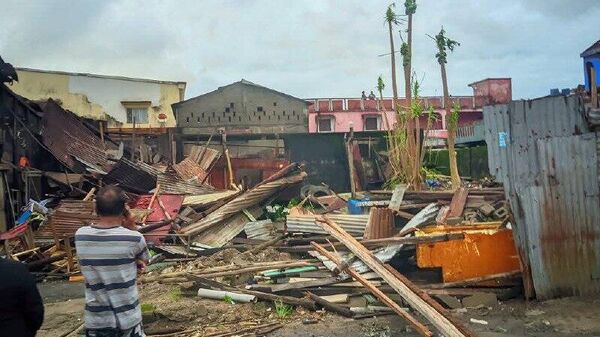 Une nouvelle tempête frappe Madagascar, avec des rafales de vent de 250 km/h - Sputnik Afrique