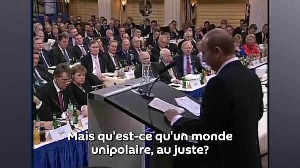 Le monde unipolaire est fondamentalement destructeur, avertissait Poutine dans son discours à Munich en 2007 - Sputnik Afrique