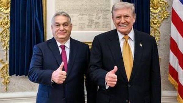 Trump qualifie Orban de véritable ami et de vainqueur, et lui promet son soutien lors des prochaines législatives - Sputnik Afrique