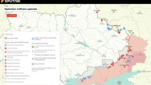Situation dans la zone de l'opération militaire spéciale russe au 17 février - Sputnik Afrique