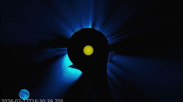 Éclipse solaire: la Lune danse devant le Soleil - Sputnik Afrique