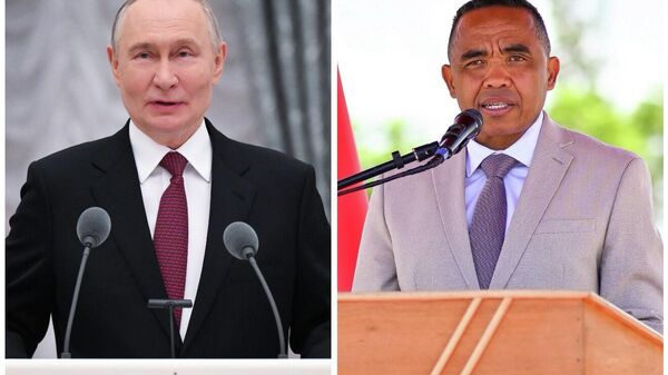 Vladimir Poutine s'entretient avec le Président malgache à Kremlin - Sputnik Afrique