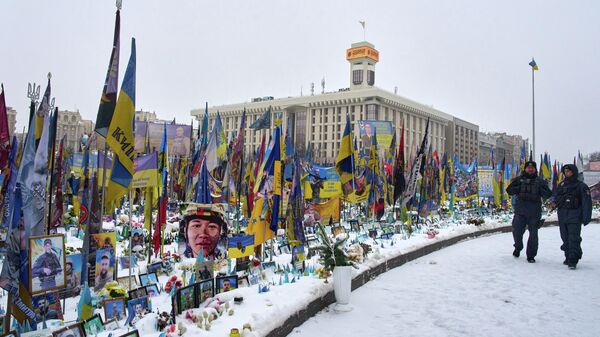 Un mémorial improvisé à Kiev, janvier 2026 - Sputnik Afrique