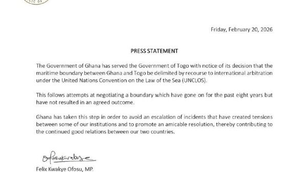 Ghana Files International Arbitration Claim Over Maritime Border Dispute With Togo - Sputnik Africa