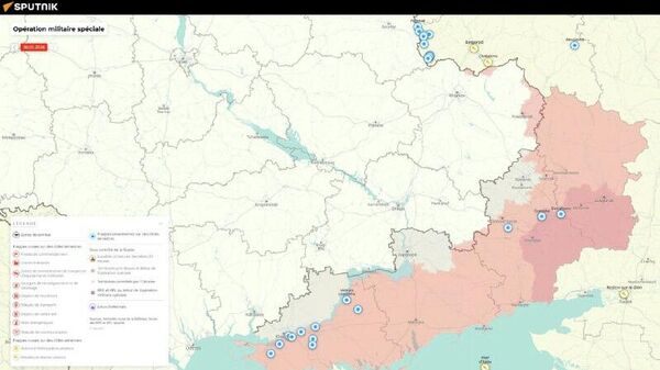 Situation dans la zone de l'opération militaire spéciale russe au 20 février - Sputnik Afrique