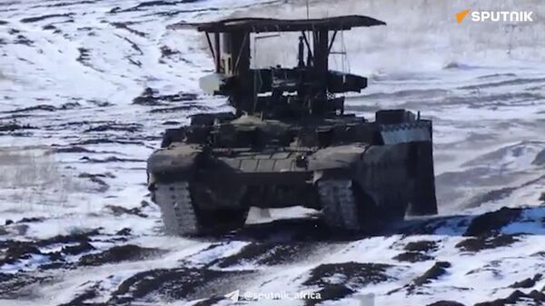 BMPT Terminator Tank Support Vehicles Train on Field Ahead of Participating in SMO - Sputnik Africa