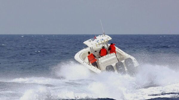 Un hors-bord battant pavillon cubain, image d'illustration - Sputnik Afrique