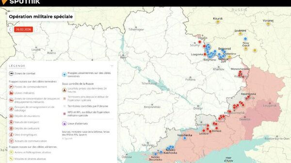 Situation dans la zone de l'opération militaire spéciale russe au 26 février - Sputnik Afrique