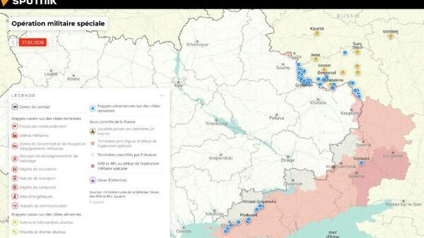 Situation dans la zone de l'opération militaire spéciale russe au 27 février - Sputnik Afrique
