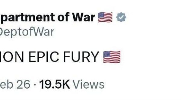 Pentagon Says It's Conducting 'Operation Epic Fury' - Sputnik Africa