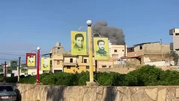 Des raids israéliens sur la ville d'Al-Bazouriyah, dans le sud du Liban - Sputnik Afrique