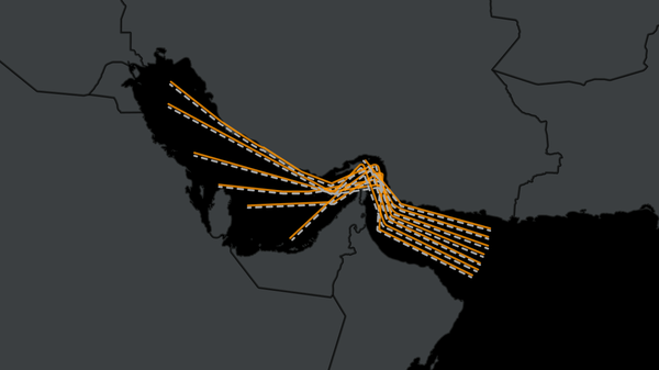Itinéraires de transport de pétrole et de gaz par le détroit d'Ormuz - Sputnik Afrique