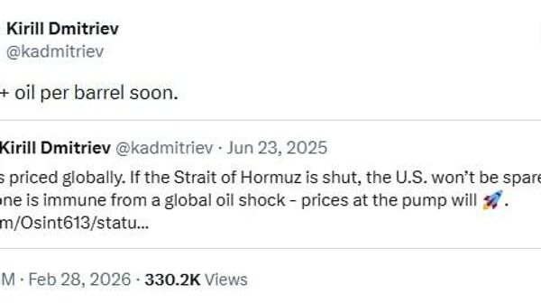 Oil Costing $100 a Barrel?—Putin's Special Envoy Dmitriev Deems It ‘Imminent’ - Sputnik Africa