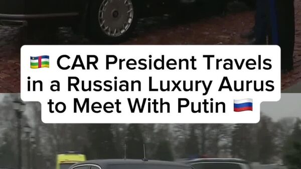 WATCH | CAR President Cruises Through Moscow in Russian-Made Aurus Limousine - Sputnik Africa