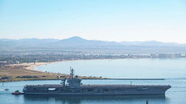 Iran Struck US Aircraft Carrier Abraham Lincoln With Drones in the Gulf of Oman: IRGC - Sputnik Africa