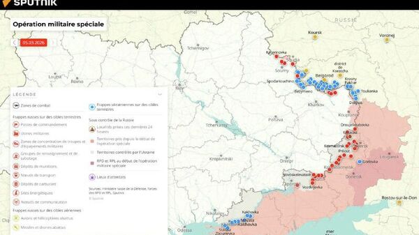 Situation dans la zone de l'opération militaire spéciale russe au 5 mars - Sputnik Afrique