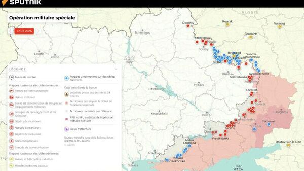 Situation dans la zone de l'opération militaire spéciale russe au 12 mars - Sputnik Afrique