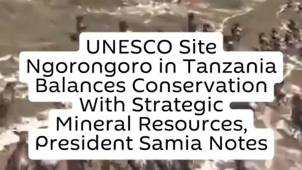 UNESCO Site Ngorongoro in Tanzania Balances Conservation With Strategic Mineral Resources, President Samia Notes - Sputnik Africa