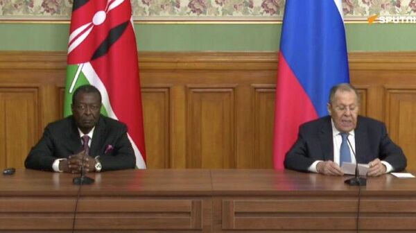 Russian FM Lavrov holds joint presser with Kenyan top diplomat Musalia Mudavadi in Moscow - Sputnik Africa