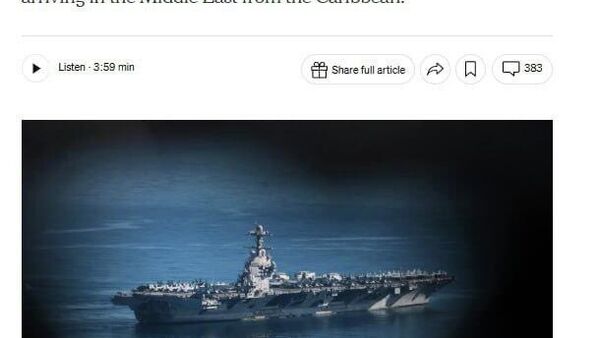 Un incendie s'est déclaré sur le porte-avions USS Gerald Ford américain, et il a fallu 30 heures pour l'éteindre, selon le New York Times - Sputnik Afrique