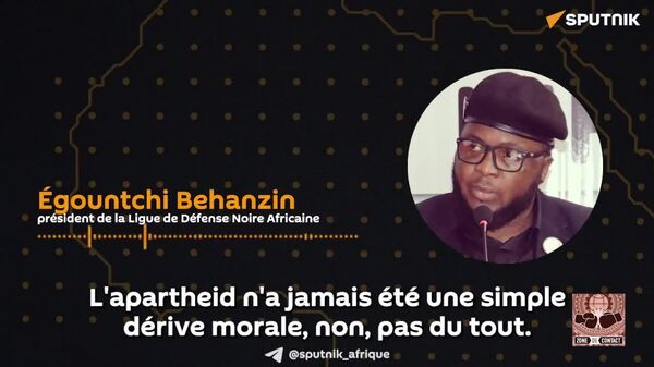 ‍ L'apartheid a été une architecture froide et juridiquement codifiée, rappelle un panafricaniste - Sputnik Afrique