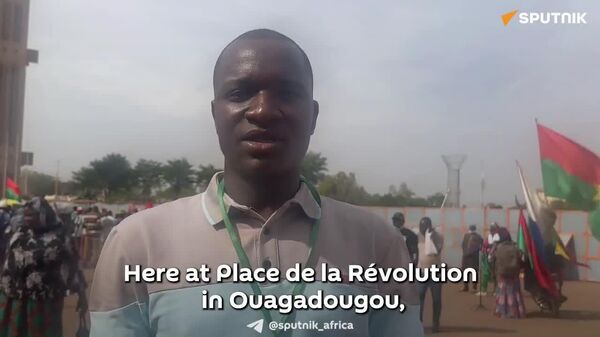 'Down With EU': Burkina Faso Protesters Rally for AES, Against EU in Solidarity With Niger - Sputnik Africa