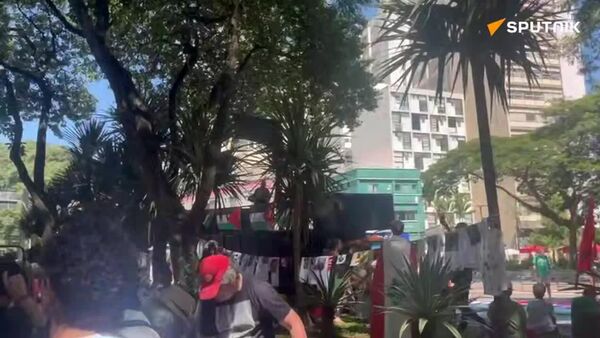 Brazil's São Paulo Rallies for Palestine & Journalists Killed in Middle East - Sputnik Africa