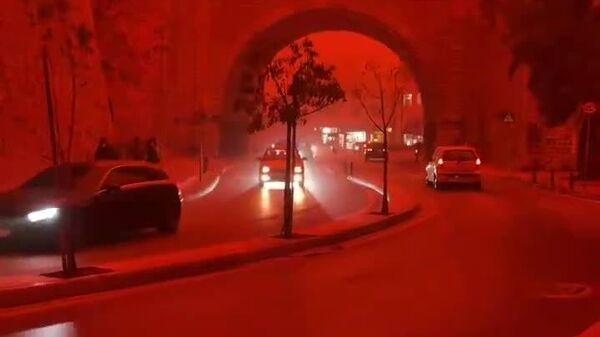 #viral | Sandstorm Sweeps Across Greek Crete - Sputnik Africa