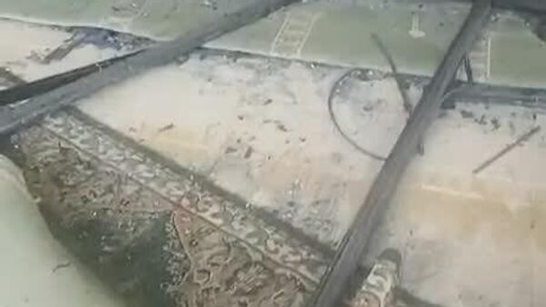 Conséquences d'une attaque de drone israélienne contre une mosquée de Sohmor, dans l'ouest de la vallée de la Bekaa - Sputnik Afrique