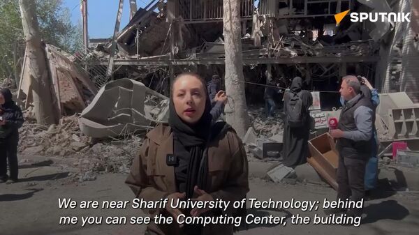 Sputnik correspondent reports from the scene of US-Israeli attack on Sharif University of Technology in Iran - Sputnik Africa