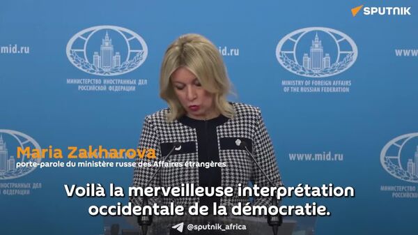 Voilà la merveilleuse interprétation de la démocratie americaine: Zakharova à Sputnik sur la politique US au Moyen-Orient - Sputnik Afrique
