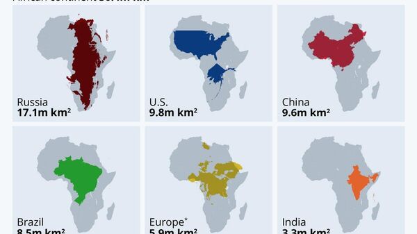 The true size of Africa - Sputnik Africa