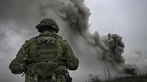 A Russian serviceman near Krasnoarmeysk - Sputnik Africa