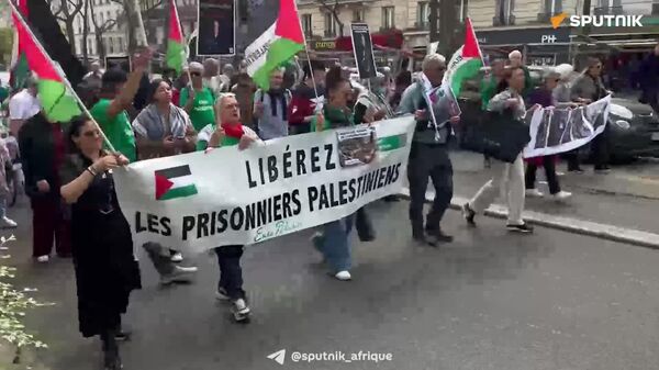 ▶ Une manifestation en soutien à la Palestine se déroule à Paris - Sputnik Afrique