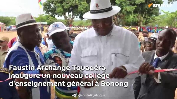 Un nouveau collège d'enseignement général inauguré par le Président centrafricain - Sputnik Afrique