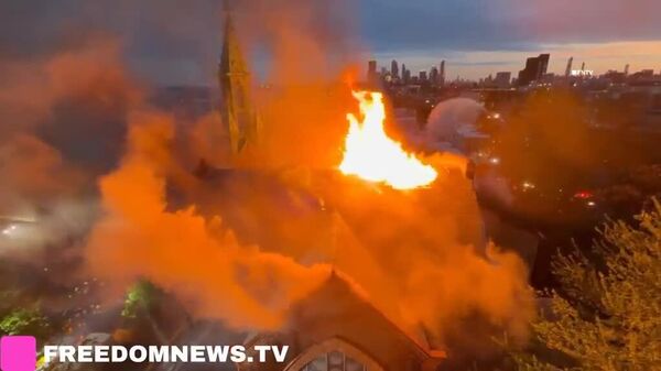 Un incendie a ravagé une église historique de New York - Sputnik Afrique