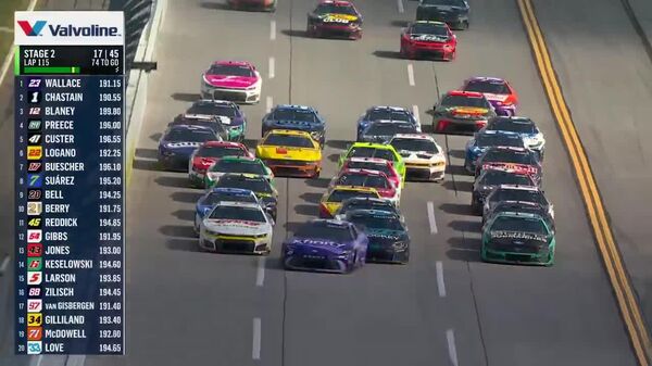 Un carambolage impliquant 27 voitures a eu lieu lors d'une course NASCAR aux États-Unis - Sputnik Afrique