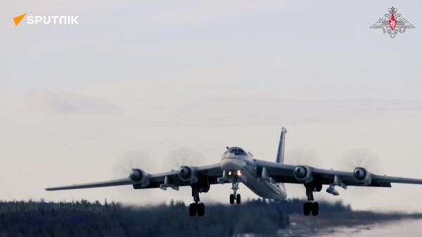 Russia's Strategic Tu-95MS Missile-Carrying Bombers Fly Over Arctic Waters: MoD - Sputnik Africa