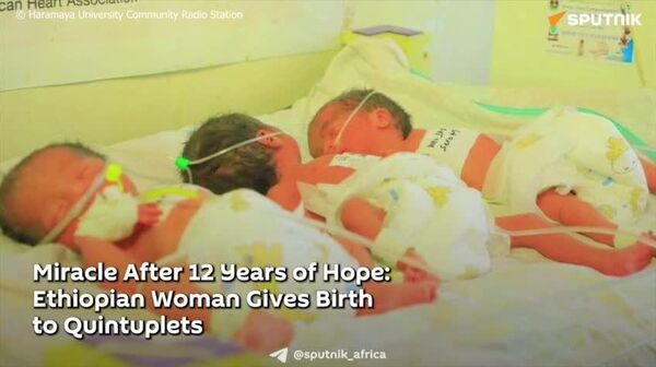 Five Blessings at Once: Ethiopian Mother Welcomes Healthy Quintuplets After 12 Years of Infertility - Sputnik Africa