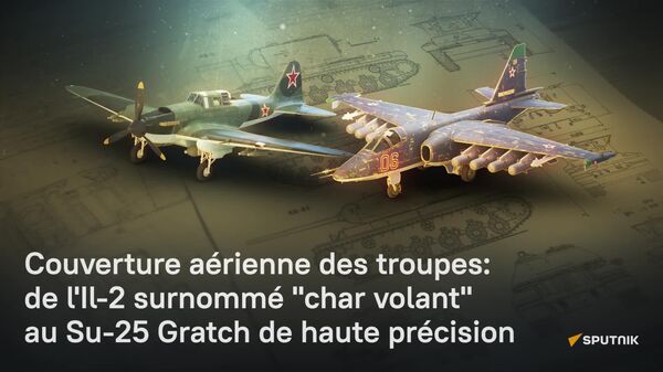Couverture aérienne des troupes: de l'Il-2 surnommé char volant au Su-25 Gratch de haute précision - Sputnik Afrique
