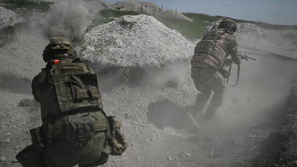 Combat coordination training by servicemen of the 25th Army of the Western Military Group in SMO zone. - Sputnik Africa