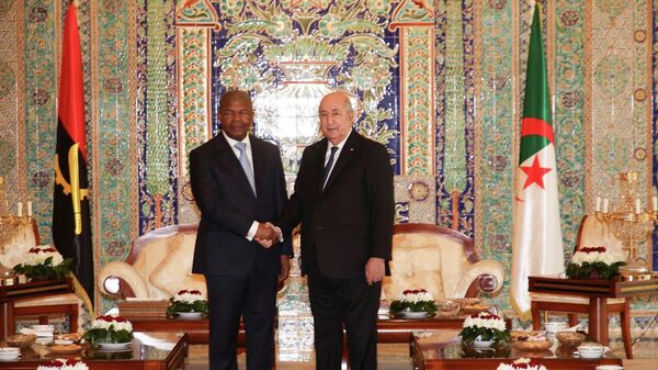 Le président de la République, M. Abdelmadjid Tebboune, reçoit le président angolais, M. Joao Lourenço, en Algérie, le 11 mai 2026 - Sputnik Afrique