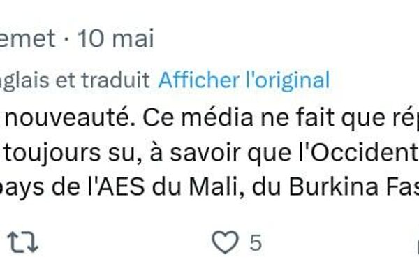 La suprématie blanche infeste l'Afrique: des internautes réagissent au soutien de Paris aux terroristes au Mali, confirmé par un média français - Sputnik Afrique