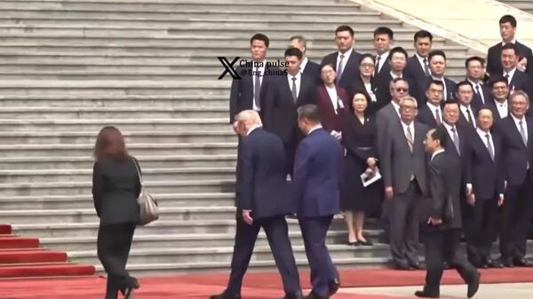 Tactful Timeout: Xi Pauses on Great Hall Steps - Sputnik Africa