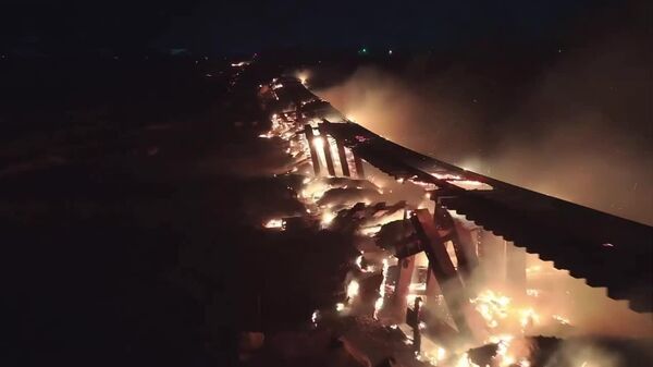 Lightning Fury in US: Village & Railway Bridge Destroyed - Sputnik Africa