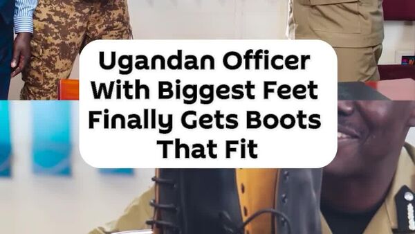 Ugandan Officer Known for Having Exceptionally Large Feet Finally Receives Properly Fitting Boots - Sputnik Africa
