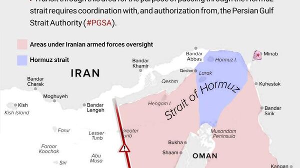 L'Iran publie une carte affirmant son emprise sur le détroit d'Ormuz - Sputnik Afrique